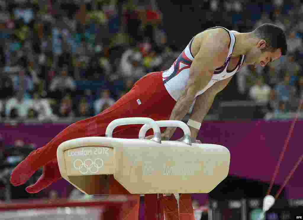 El cubano-americano Danell Leyva competirá el martes 7 de agosto en la barra fija en busca de otra medalla.